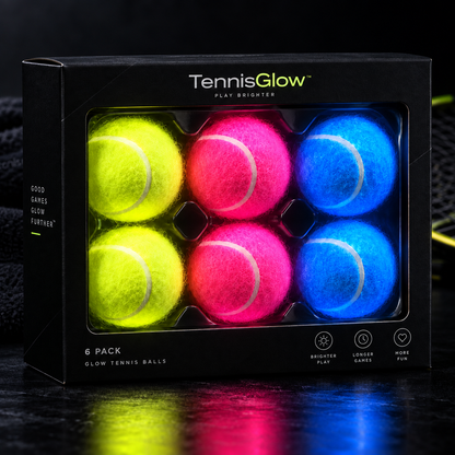 TennisGlow Balls (Pack of 6)